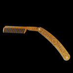 Viking Wooden Beard Comb “Valknut”