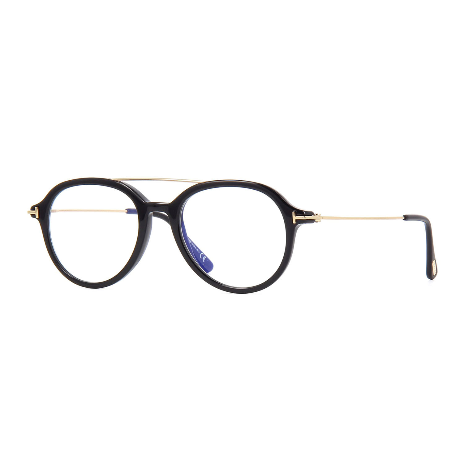 Unisex 5609 Round Optical Frames // Black + Gold - Tom Ford - Touch of ...