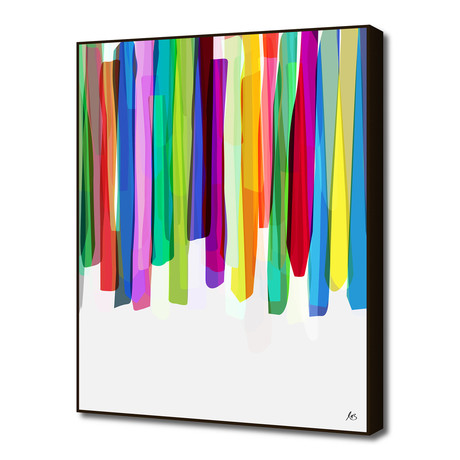 Colorful Stripes 2a (16"W x 20"H x 1.5"D)