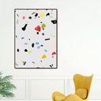 painted terrazzo 1 (16"W x 20"H x 1.5"D)