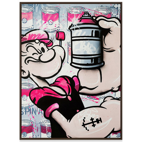 Popeye's Can // Mr. Oizif (18"W x 24"H x 2"D)