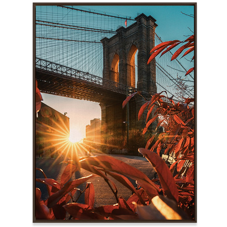 Sunset Brooklyn // Steely Cao (18"W x 24"H x 2"D)