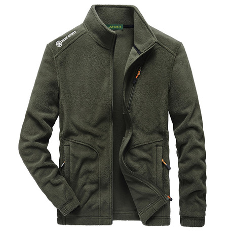 Free Spirit Zip Jacket // Army Green (S)
