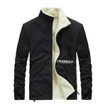 Double-Sided Sherpa Jacket // Black (3XL)