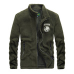 Airborne Fleece Jacket // Green (2XL)