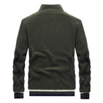 Sherpa Zip Jacket // Green (L)