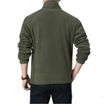 Free Spirit Zip Jacket // Army Green (4XL)