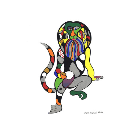 Niki de Saint Phalle // Singe-Lion (Monkey-Lion) // Serigraph