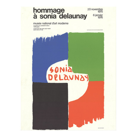 Sonia Delaunay // Tribute to Sonia Delaunay // 1975 Lithograph
