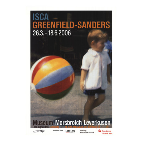 Isca Greenfield-Sanders // Tommy and the Ball // 2006 Offset Lithograph // SIGNED