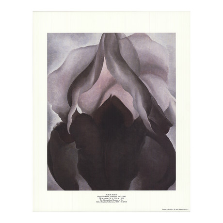 Georgia O'Keeffe // Black Iris III // 1987 Offset Lithograph