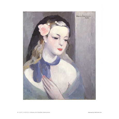 Marie Laurencin // The Blue Ribbon // 1988 Offset Lithograph