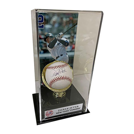 Derek Jeter // Autographed Baseball // Display Case