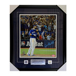Jose Bautista // Framed Autographed Toronto Blue Jays // 'Bat Flip' Framed Autographed Photo Display