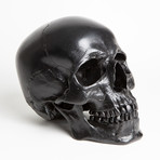 Human Skull // Blackened Steel