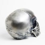 Human Skull // Silvered Bronze