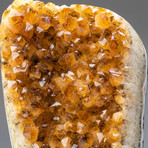 Polished Citrine Crystal Cluster + Agate Rim V1
