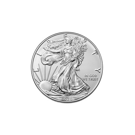 2020 1 oz American Silver Eagle // Mint State Condition // American Premier Series // Wood Presentation Box