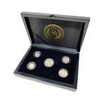 World War II U.S. 5-Coin Set // Relics of a Bygone Era Series // Wood Presentation Box