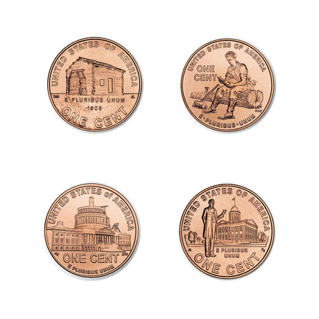 2009 Abraham Lincoln Bicentennial Cent Coin Collection // Mint State Condition // American Classic Series // Wood Presentation Box