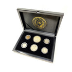 Early 20th Century American 6-Coin Type Set // Relics of Bygone Era Series // Wood Presentation Box