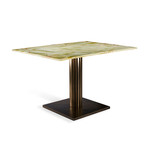 Annick Dining Table (Antique Bronze + Palisandro)