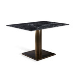 Annick Dining Table (Antique Bronze + Palisandro)