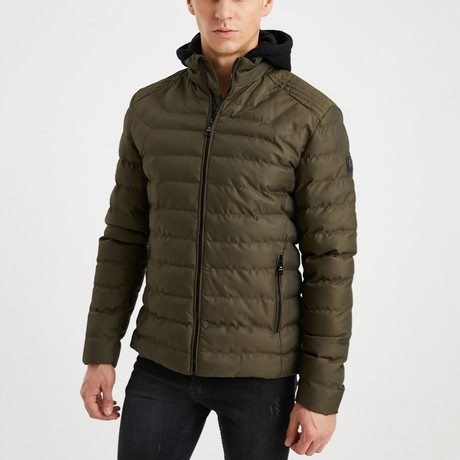 Half Dome Puff Jacket // Olive Green (S)