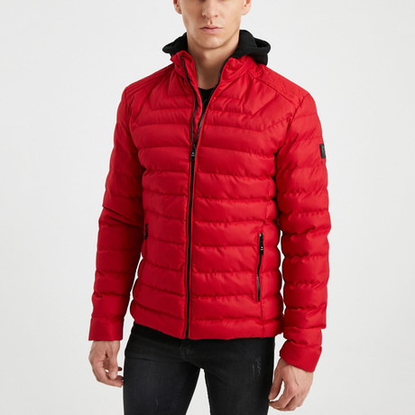 Half Dome Puff Jacket // Red (S)