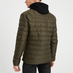 Half Dome Puff Jacket // Olive Green (S)