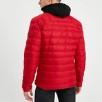 Half Dome Puff Jacket // Red (S)