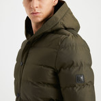 Artic Puff Jacket // Olive Green (M)