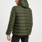 Everest Puff Jacket // Olive Green (S)