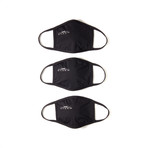 Flat Performance Face Mask // 3-Pack // Jet Black