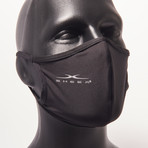 Contoured Performance Face Mask // 3-Pack // Jet Black + Soft Blue + Wheat