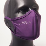 Contoured Performance Face Mask // 3-Pack // Cool Gray + Plum + Soft Blue