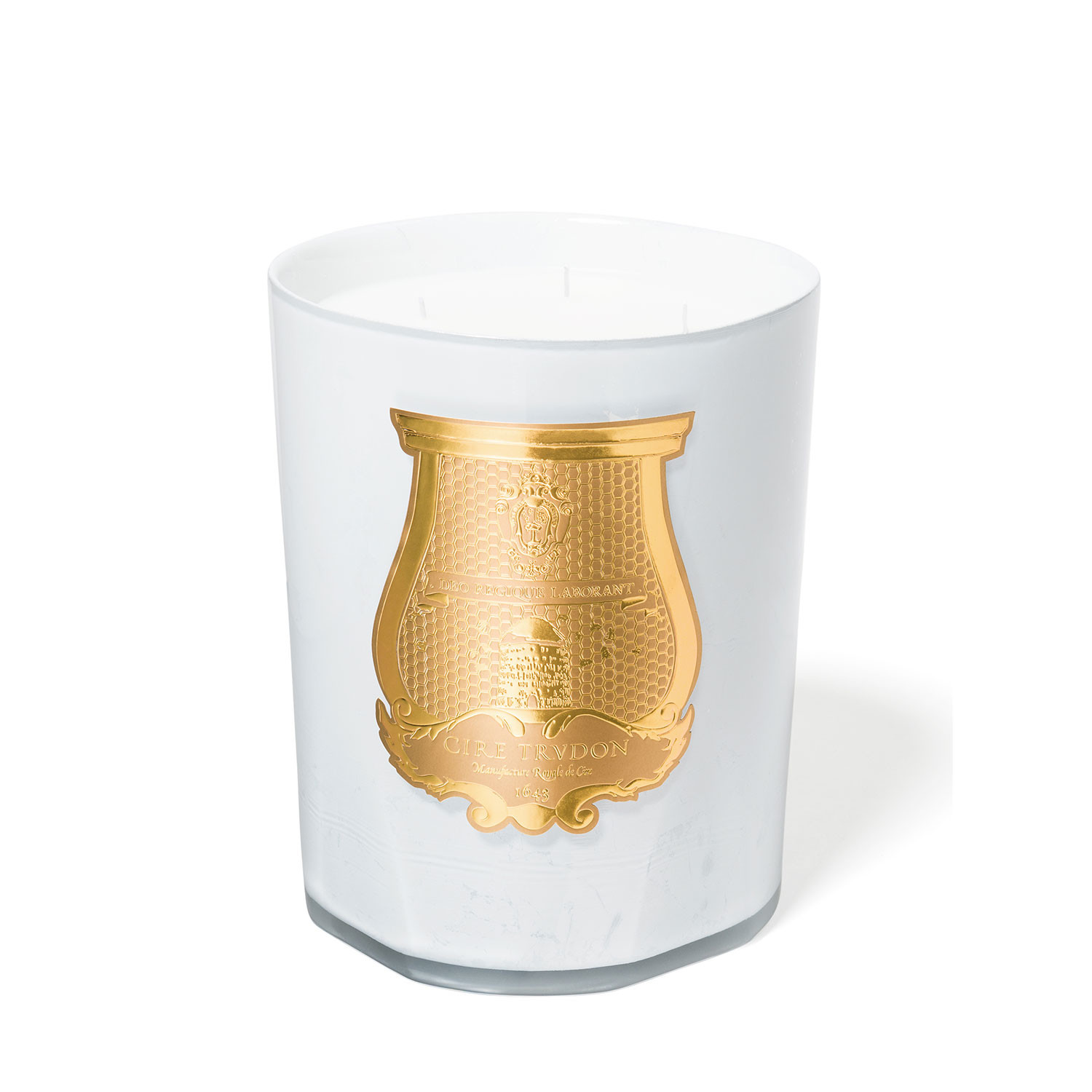 LGB Abd El Kader Grand Candle // 98.7 oz // White + Gold - Cire Trudon ...