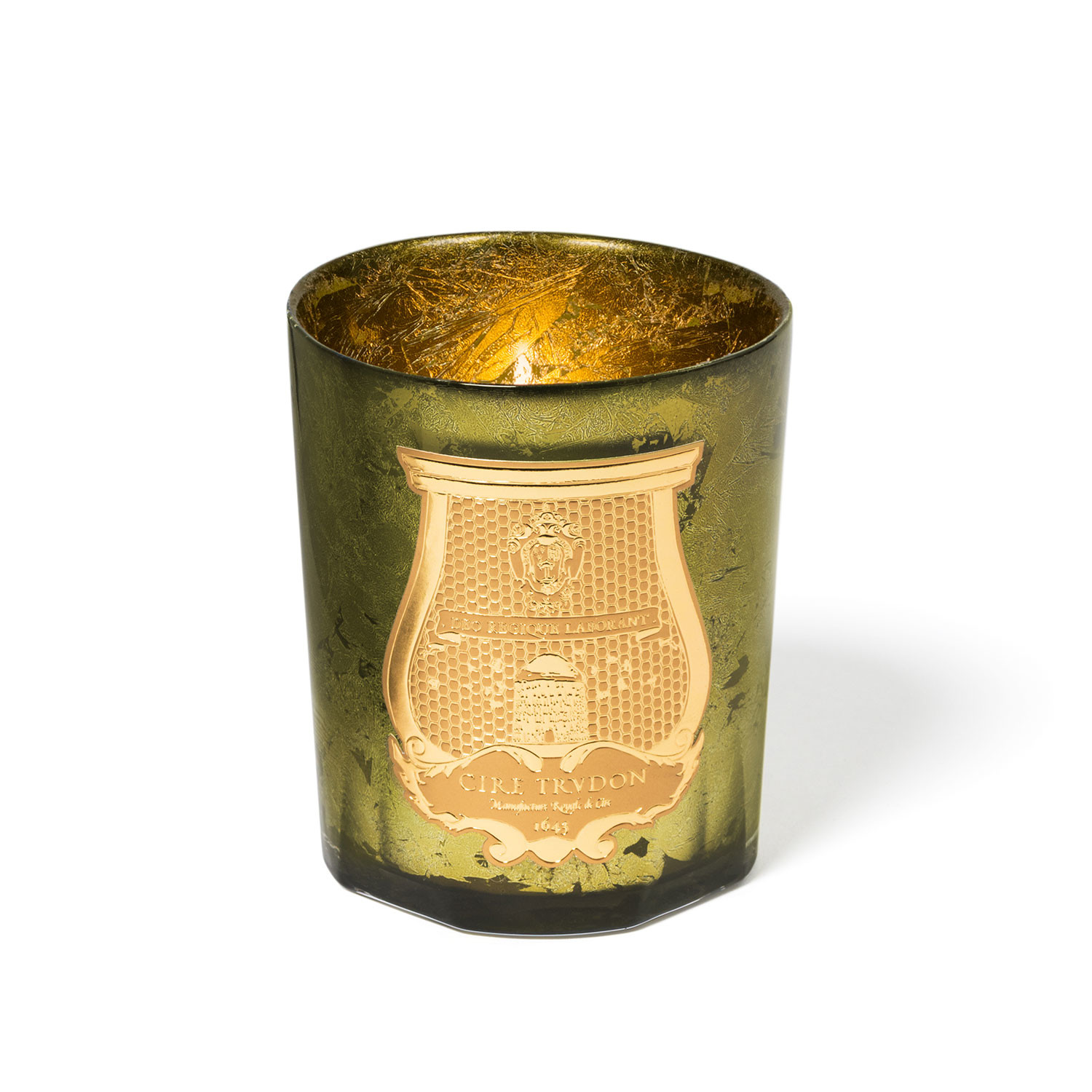 Gabriel Classic Candle // 9.5 oz // Green + Gold - Cire Trudon - Touch ...