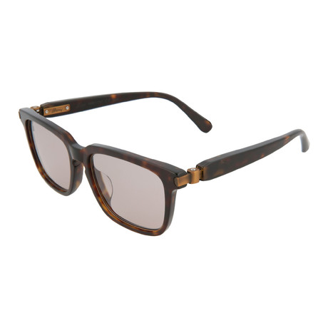 Men's Square Sunglasses // Havana + Brown