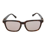 Men's Square Sunglasses // Havana + Brown