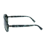 Men's Aviator Sunglasses V2 // Havana + Green