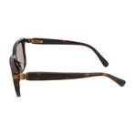 Men's Square Sunglasses // Havana + Brown