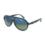 Men's Aviator Sunglasses V2 // Havana + Green