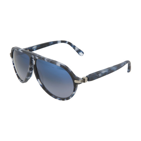 Men's Aviator Sunglasses V2 // Havana + Blue