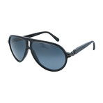 Men's Aviator Sunglasses // Black + Gray