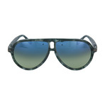 Men's Aviator Sunglasses V2 // Havana + Green