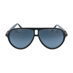 Men's Aviator Sunglasses // Black + Gray