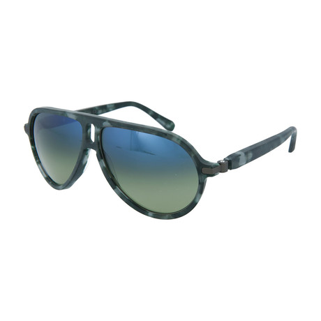 Men's Aviator Sunglasses V1 // Havana + Green