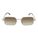 Men's Round Sunglasses // Ruthenium + Brown