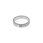 Gucci 18k White Gold Icon Ring // Ring Size: 6.75 // Store Display